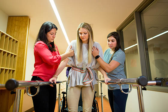 Chatham Occupational Therapy students working with faculty