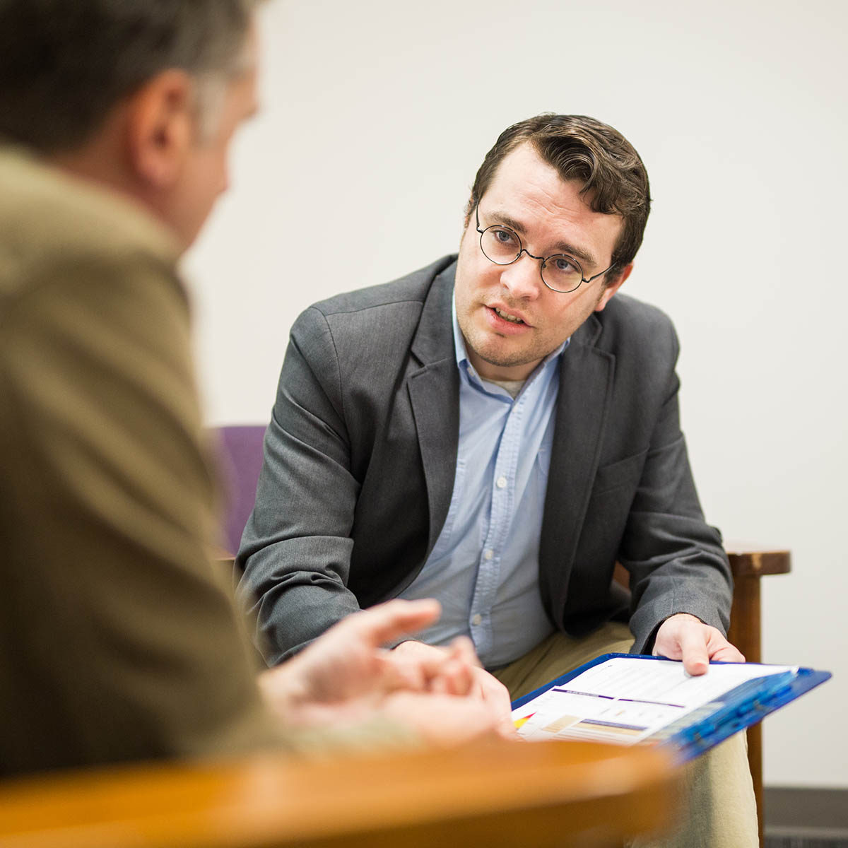 Chatham psychology doctorate student working with faculty