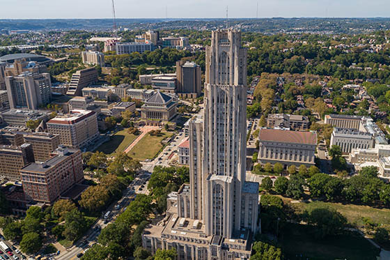 Cathedral of Learning at the University of Pittsburgh in Pittsburgh