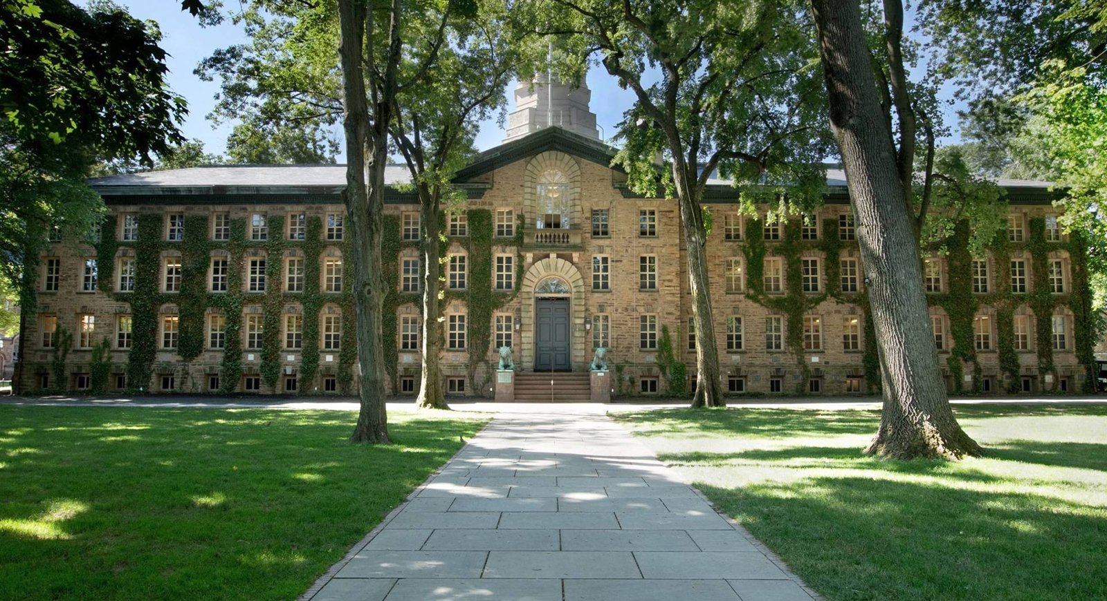 Photo of a Princeton University stone building. 
