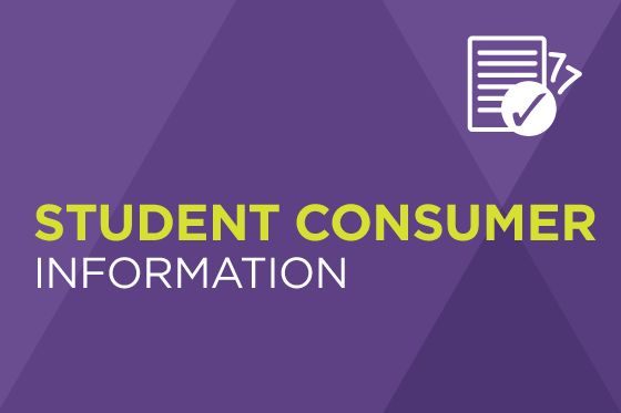 Decorative image reading Student Consumer Information