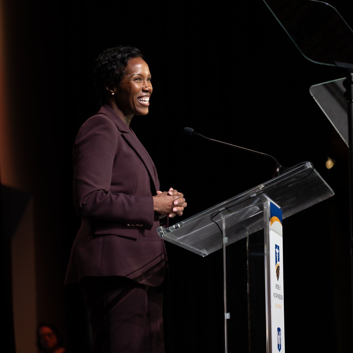 Aimee Mack, MSN ’23, DNP ’25, speaks at Heroes of Military Medicine San Antonio Award