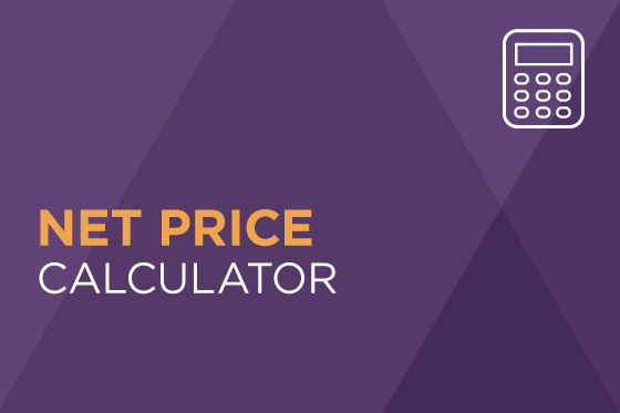 Decorative image reading Net Price Calculator