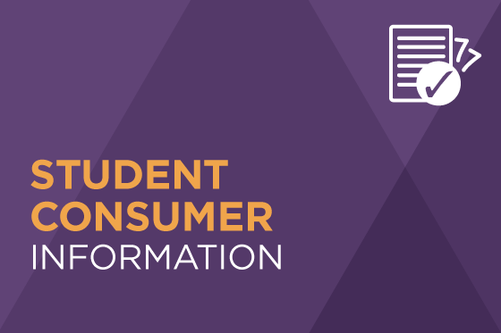 Decorative image reading Student Consumer Information