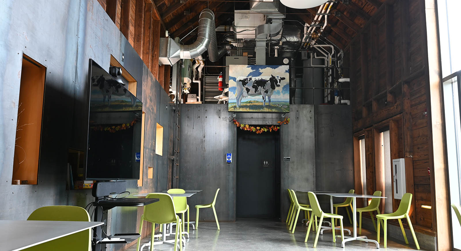 Photo of the interior of Cafe Anne at Chatham's Eden Hall Campus