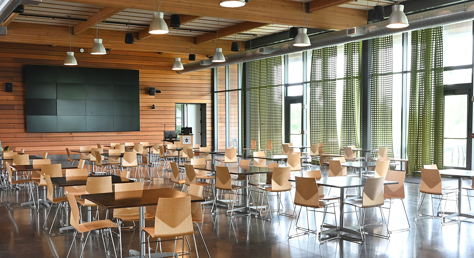 Photo of the EBC Dining Hall at Chatham's Eden Hall Campus