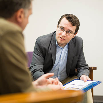 Chatham psychology doctorate student working with faculty