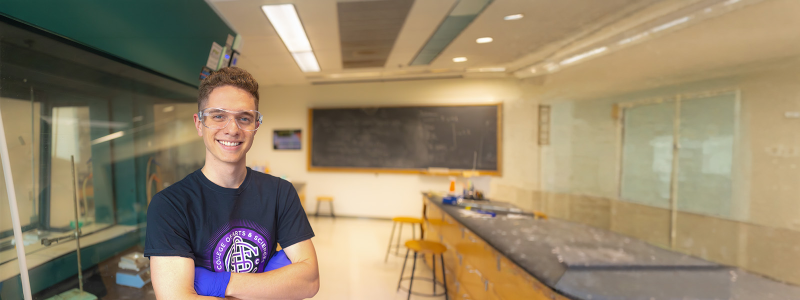 Chatham Health Sciences student working in a lab