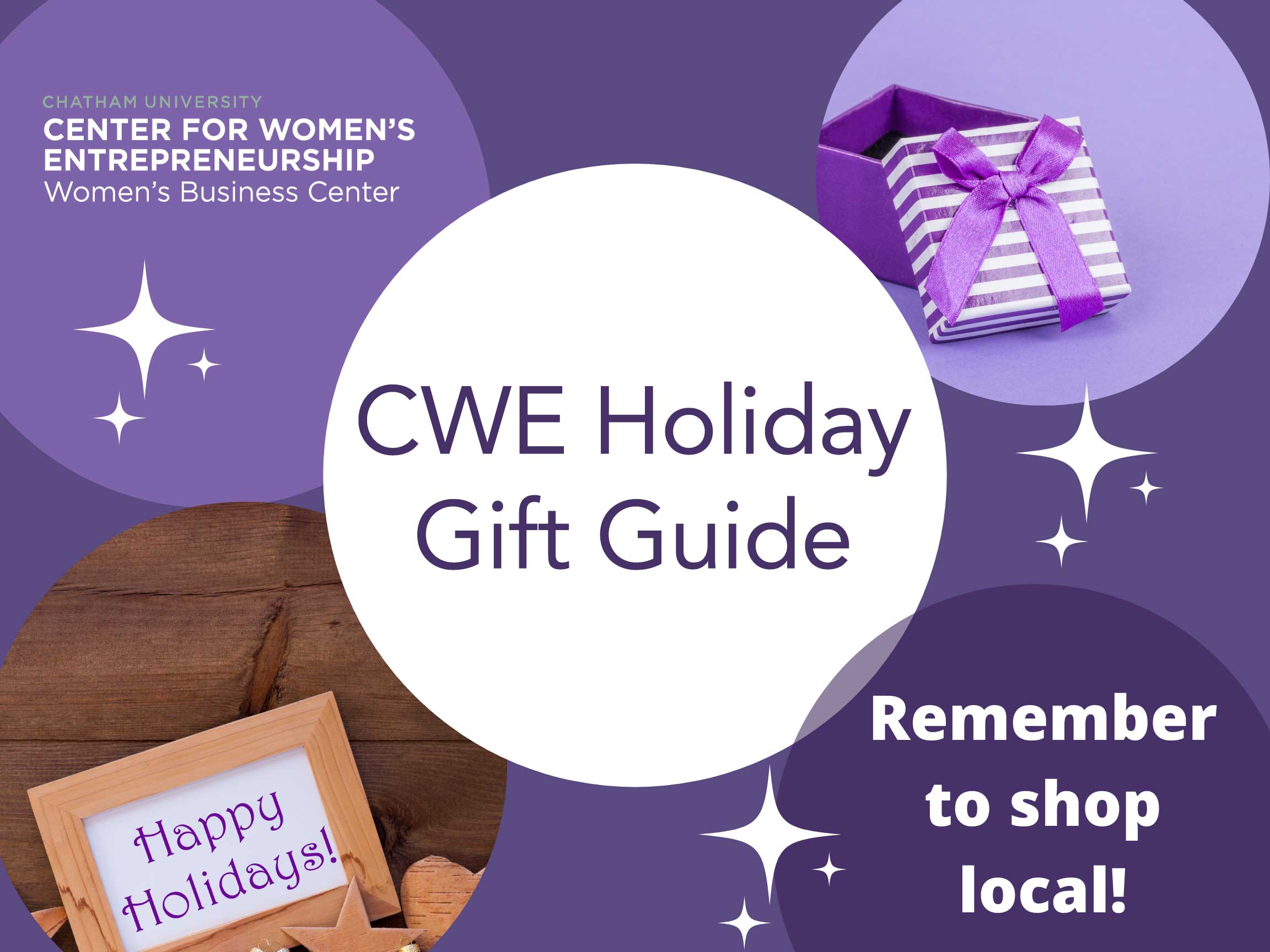 We encourage everyone to Shop Local this holiday season â€“ especially from our CWE members â€“ use the CWE Holiday Gift Guide to checkout some great gift ideas! Access the list HERE