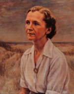 painted portrait of Rachel Carson